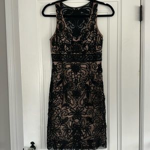 Gorgeous beaded detail in this embroidered cocktail dress by Sue Wong